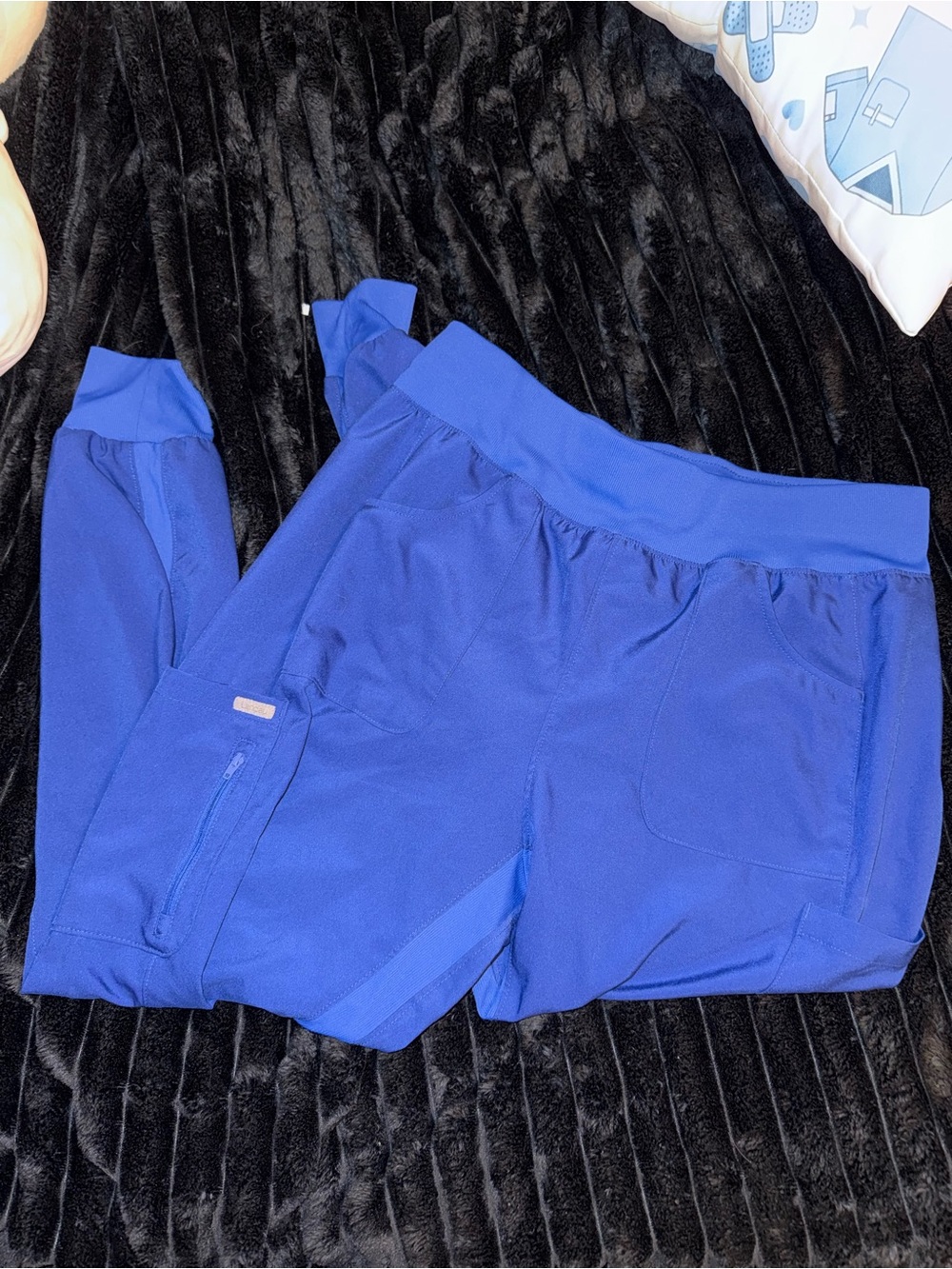 Landau Galaxy Blue Scrub Pants